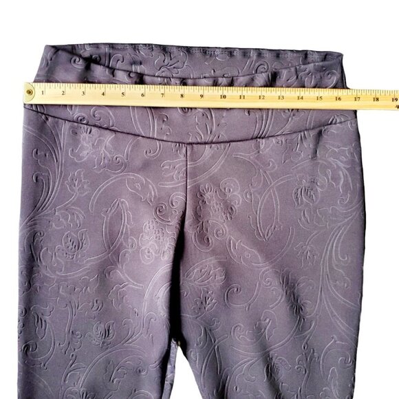 CUTE Black Casual High Waisted Solid Leggings. Size Large - Picture 5 of 8